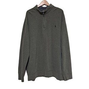 Polo Ralph Lauren Pullover Men Size 2XLT Big Estate 1/4 Zip Old Money Classic